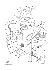 XVS125 Топливный бак