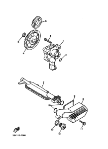 XV400 Масляная помпа в сборе