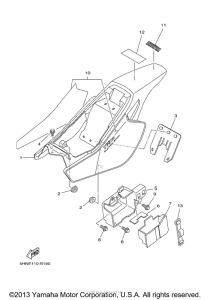 TTR90ER Боковые обтекатели