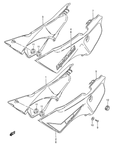 TS50 Обтекатель задний