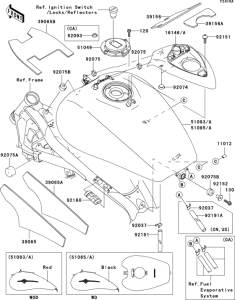 VN1600 Fuel tank(1 / 5)(b8f / b8fa)