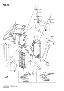 RM-Z450 Радиатор