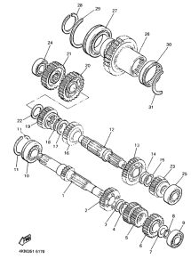 XJ900S Трансмиссия