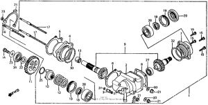 VT750C Дифференциал