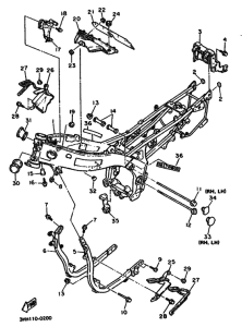 FZR600 FZR600A Frame comp