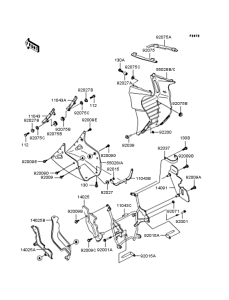 ZX900 Обтекатель нижний