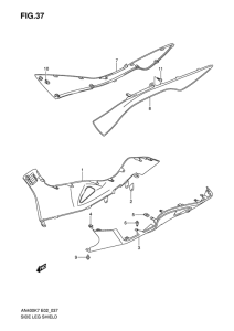 AN400 (ABS) Side leg shield