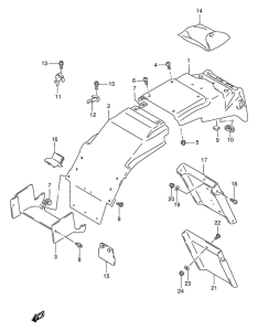 GSX-R1100 Заднее крыло