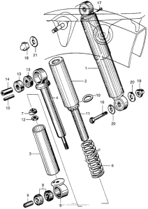 CA100 Задние амортизаторы