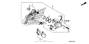 VT1300CT Задний суппорт