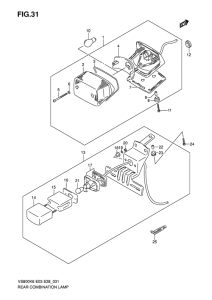 VS800 Задний комбинированный сигнал