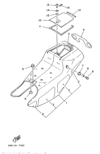 YSR50 Боковые обтекатели