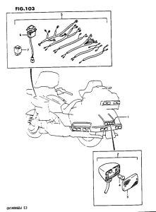 GV1400 Tail marker lamp / harness set optional