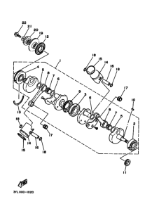 TZ250 Коленчатый вал и Поршень