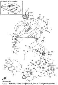 YZF-R6 Топливный бак