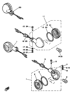 RD350LC Поворотники