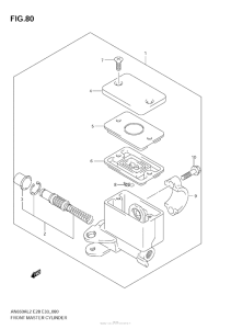 AN650 (ABS) Главный тормозной цилиндр