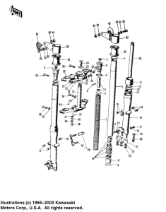  Вилка передней оси