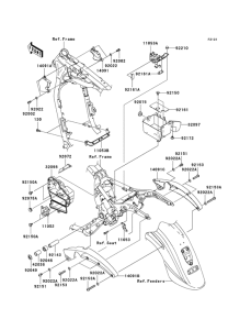 VN1600 Рама ,крепежные детали