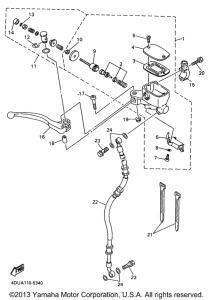 XJ600SJC Главный тормозной цилиндр