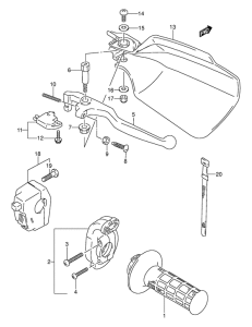 DR250 Right handle switch