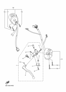 XJ6S Interruptor  manillar&palanc