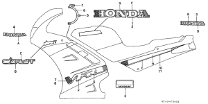 VFR750F Stripe / mark