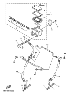 XVS1100 Главный тормозной цилиндр