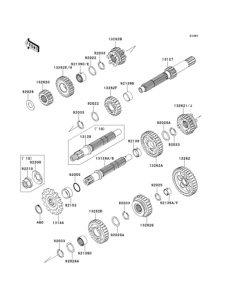 KLX125 Трансмиссия