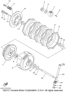 TTR125P Сцепление
