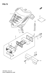 VZR1800 Задний комбинированный сигнал