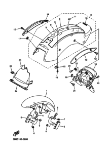 XVS1100 XVS11X Крыло