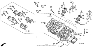 CB400F Головка цилиндров