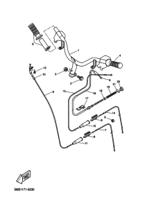 CW50 CW50P Рулевой рычаг и кабель