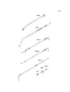 EX250 Тросы управления