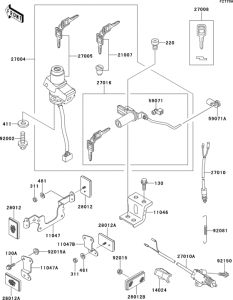 ZR550 Ignition switch(jkazrfb1ma004499-)