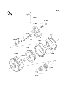 KX100 Сцепление