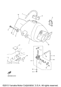 PW80S Топливный бак