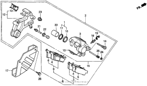 XR250L Задний суппорт