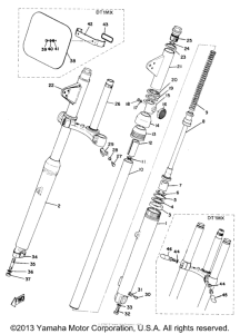DT1MX Передняя вилка