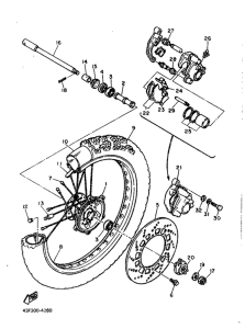 XT600 Переднее колесо