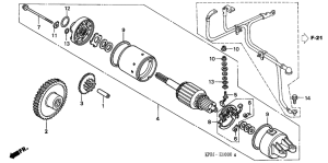NSS250 Стартерный мотор