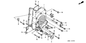 NSS250 Крышка картера правая