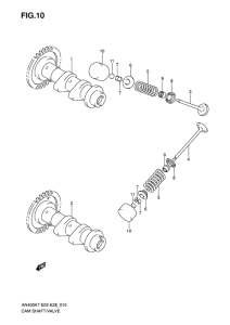 AN400 (ABS) Распред вал / клапана
