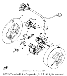 CT2 Flywheel magneto