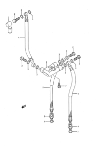 GSX1100 Передние тормозные трубки