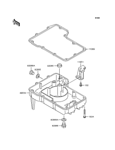ZX400 Маслянный поддон