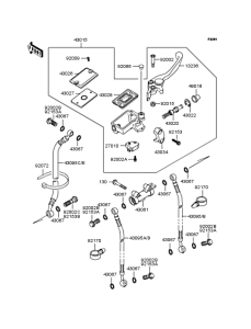 ZX400 Главный тормозной цилиндр