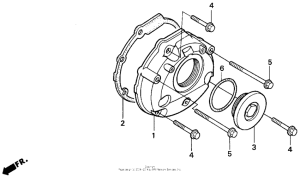  Крышка картера левая