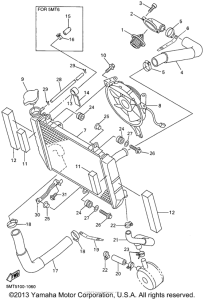 YZF-R6 Радиатор и Патрубки